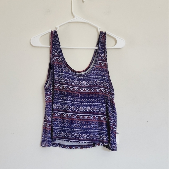 Forever 21 flowy fit tank top in Royal/ Multi colors size medium NWT - Picture 1 of 4
